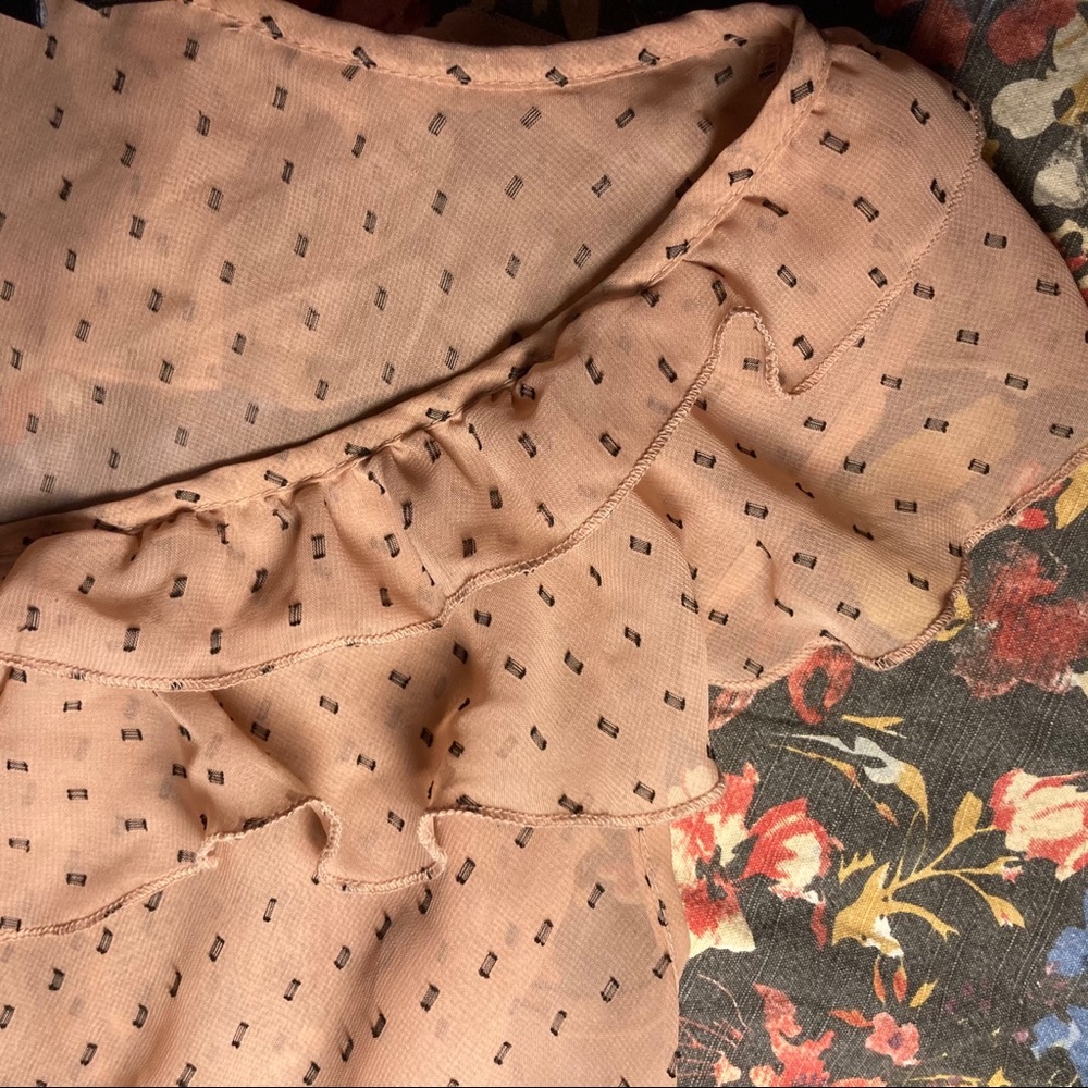 Sheer Ruffle Blouse - Picture 4 of 5